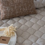Edredn Cama Doble Rustik Geometrico Beige
