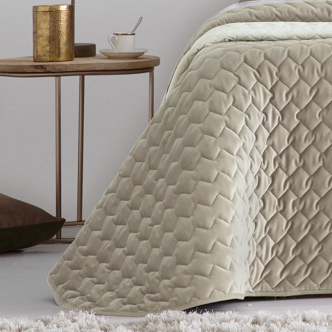 Edredn Cama Doble Naroa Geomtrico Beige