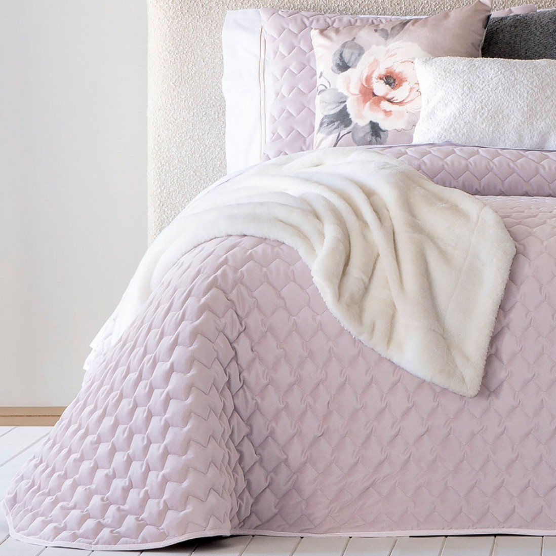 Edredn Cama Doble Naroa Geomtrico Lavanda