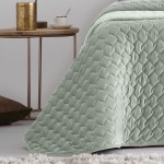 Edredn Cama Doble Naroa Geomtrico Verde