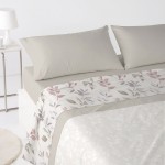 Jimena 4 Piece Polar Double Bed Set Coraline Beige
