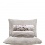Jimena 4 Piece Polar Double Bed Set Coraline Beige