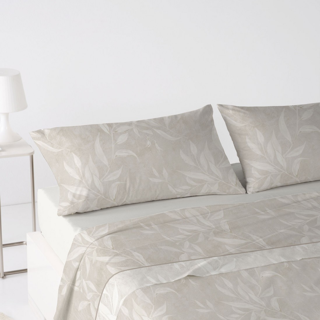 Asia 4 Piece Polar Double Bed Set Coraline Beige