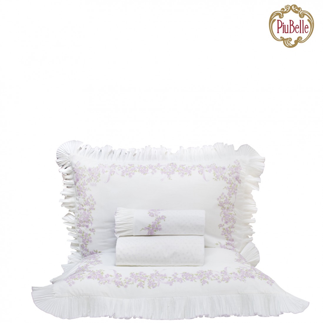 Dalila 4 Piece Double Bed Set Lilac