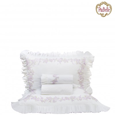 Dalila 4 Piece Double Bed Set Lilac
