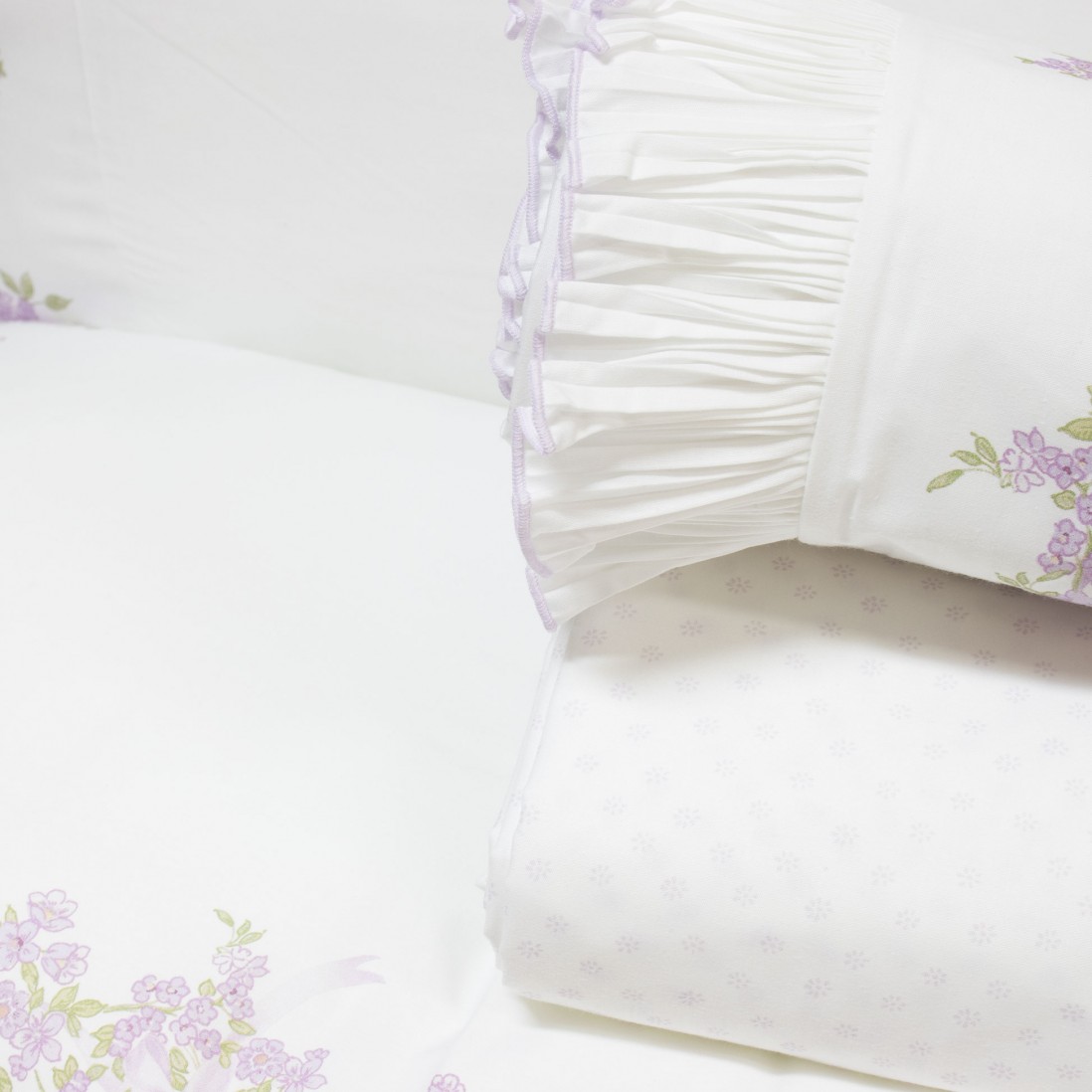 Dalila 4 Piece Double Bed Set Lilac