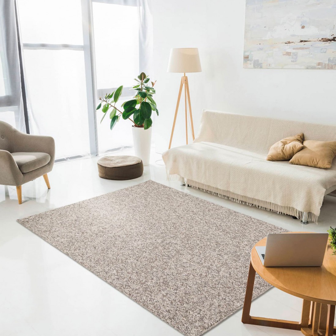 Washable Area Rug Polo 71511/080 Gray