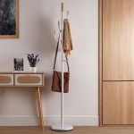 Wood and Metal Lina Hanger 570 White