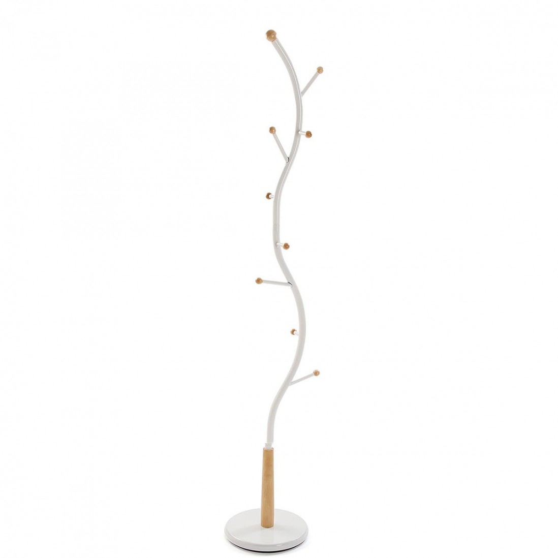 Perchero de Madera y Metal Sisak 736 Blanco
