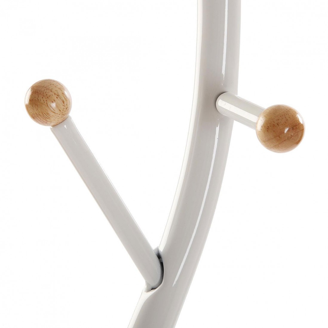 Perchero de Madera y Metal Sisak 736 Blanco