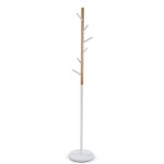 Perchero de Madera y Metal 580 Blanco/Marrn