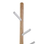 Perchero de Madera y Metal 580 Blanco/Marrn