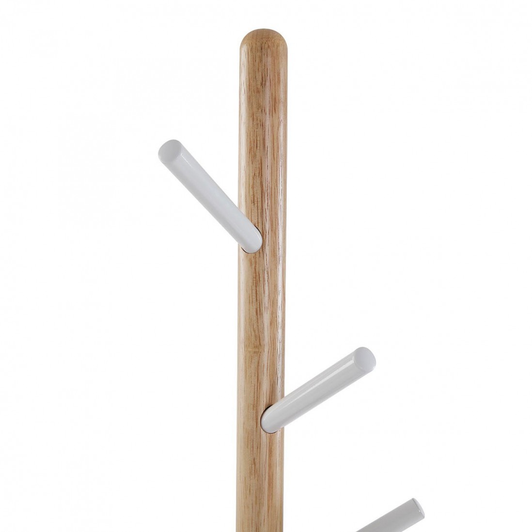 Perchero de Madera y Metal 580 Blanco/Marrn