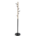Perchero de Madera y Metal 581 Negro/Marrn