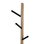 Perchero de Madera y Metal 581 Negro/Marrn