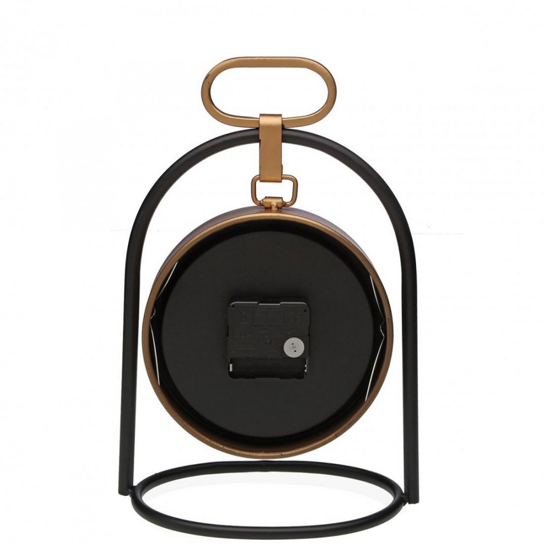Metal Table Clock 195 Black/Golden