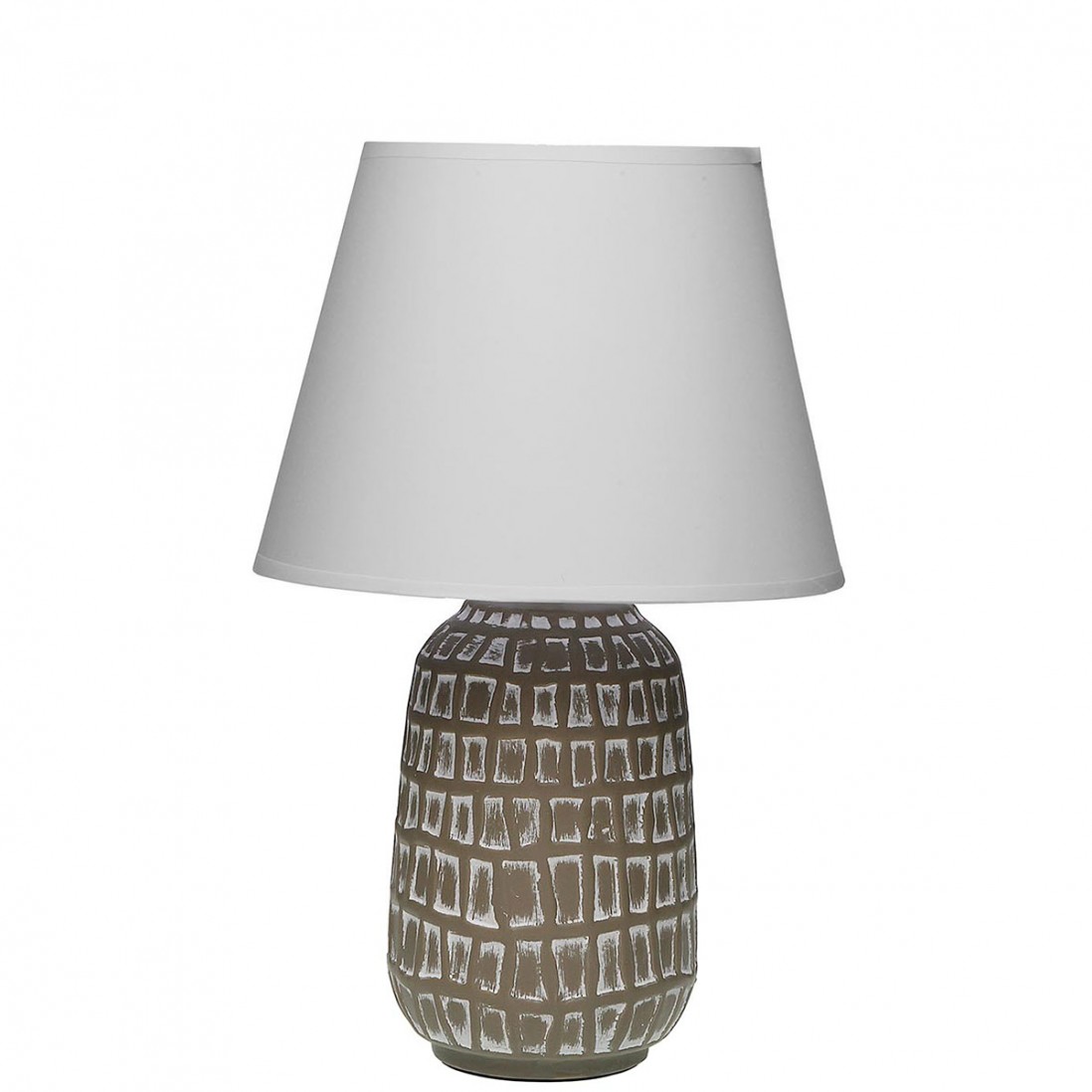 Candeeiro de Mesa de Cermica 179 Castanho