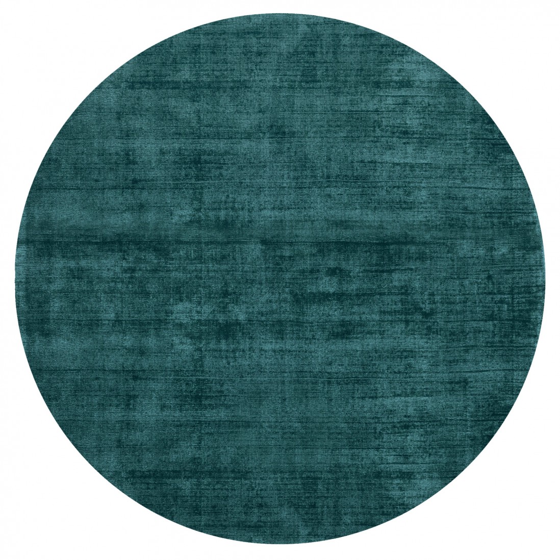 Round Plain Area Rug Jambi 258 Blue