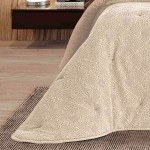 Fresdia Geometric Double Bed Bedspread Beige