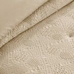 Fresdia Geometric Double Bed Bedspread Beige