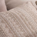 Absinto Geometric Double Bed Bedspread Beige
