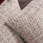 Anis Abstract Double Bed Bedspread Beige