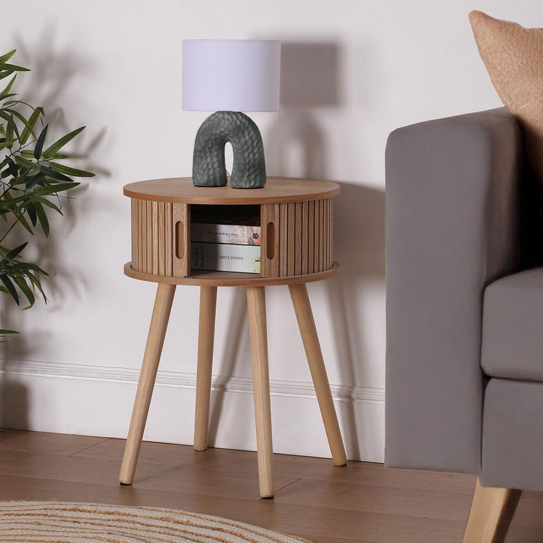 Ceramic Table Lamp 209 Gray