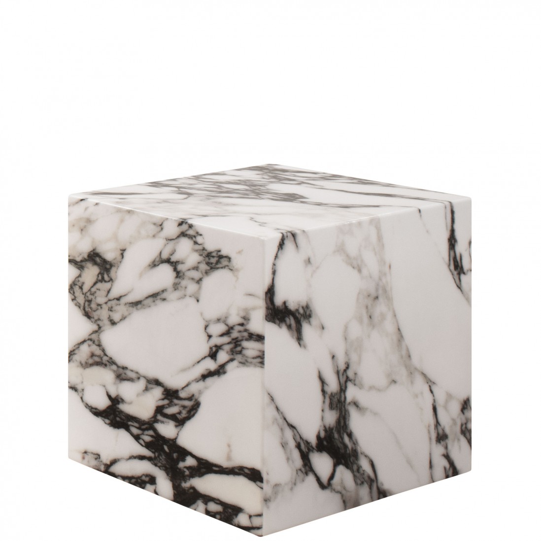 Stone Coffee Table Cubo White