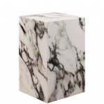 Stone Coffee Table Cubo White