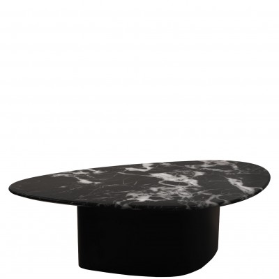 Mesa de Centro de Metal e Pedra Lepus Preta