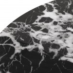 Metal and Stone Coffee Table Lepus Black