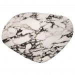Wood and Stone Coffee Table Hydra White