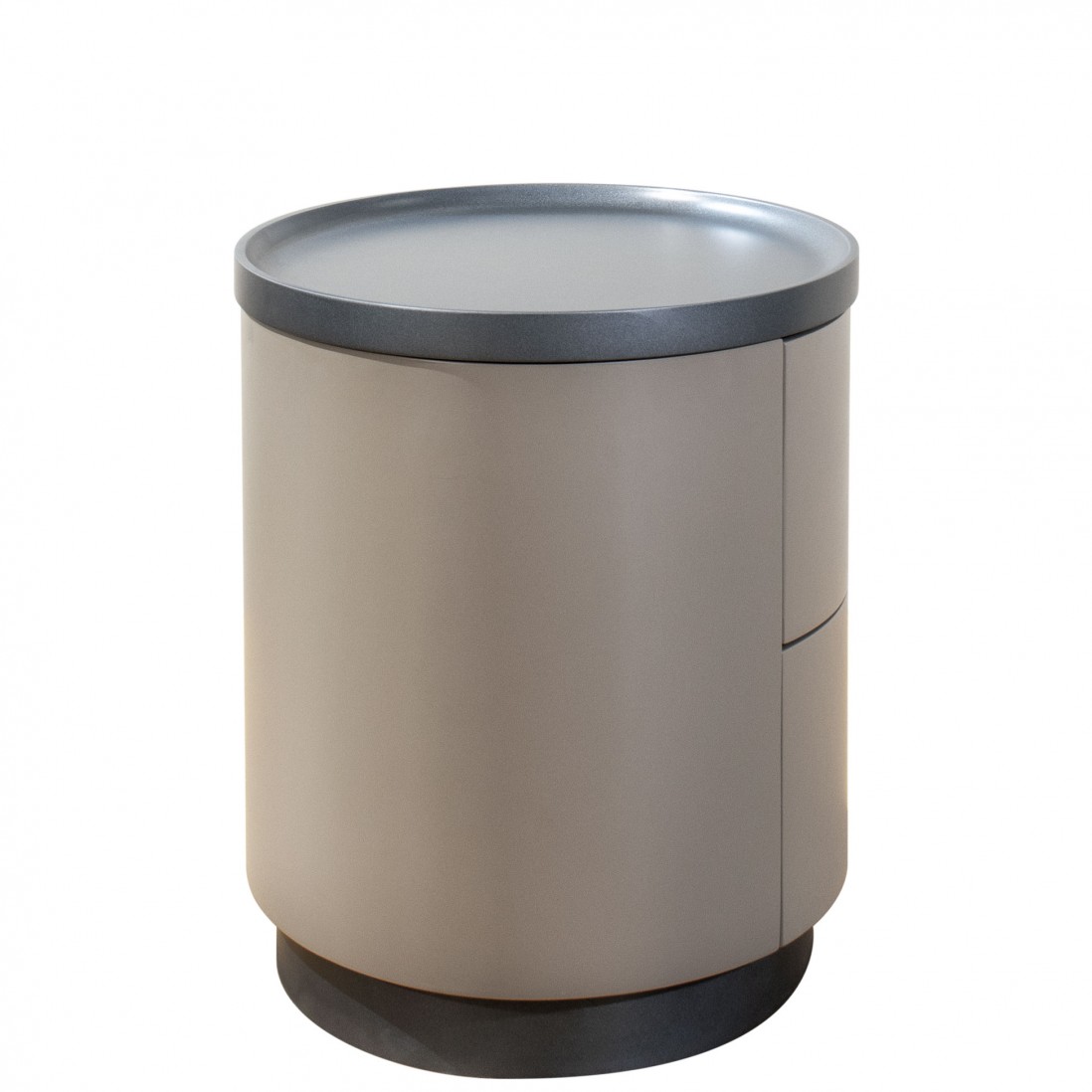Wooden Bedside Table with 2 Drawers Dorado Beige