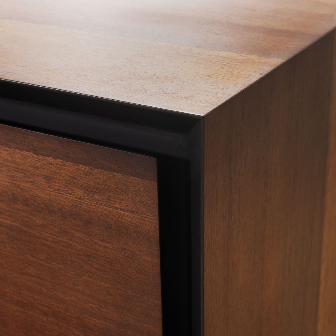 7 Drawers Sideboard in Ash Wood Argo Brown