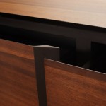 7 Drawers Sideboard in Ash Wood Argo Brown