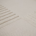 Geometric Area Rug Buckley 42323/060 Ivory White