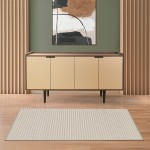 Geometric Area Rug Wooly 12101/670 Light Gray