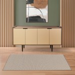 Geometric Area Rug Wooly 12101/680 Brown