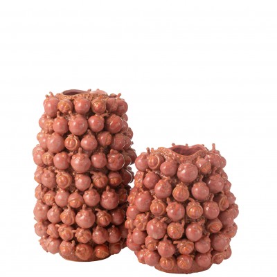 Ceramic Jar Mangostao Red
