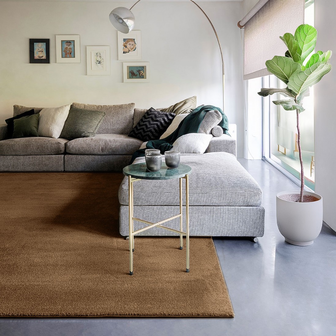 Custom Rug Altino 52 Brown