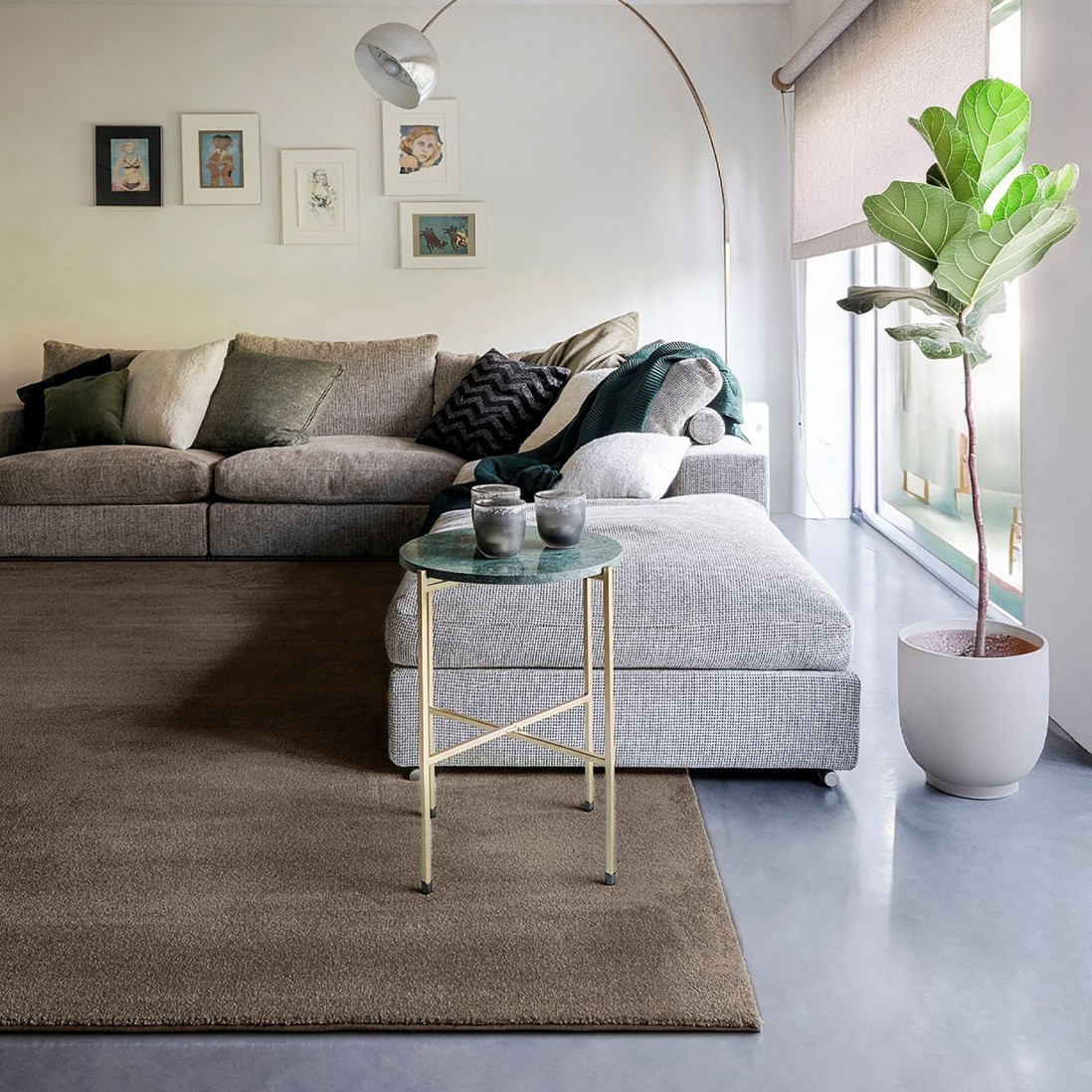 Custom Rug Altino 43 Dark Brown