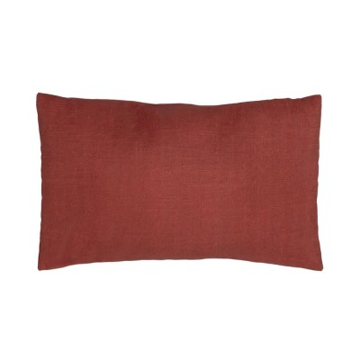Plain Decorative Cushion Garnet Red
