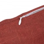 Plain Decorative Cushion Garnet Red