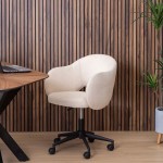 Swivel Office Chair with Wheels 535 Cream