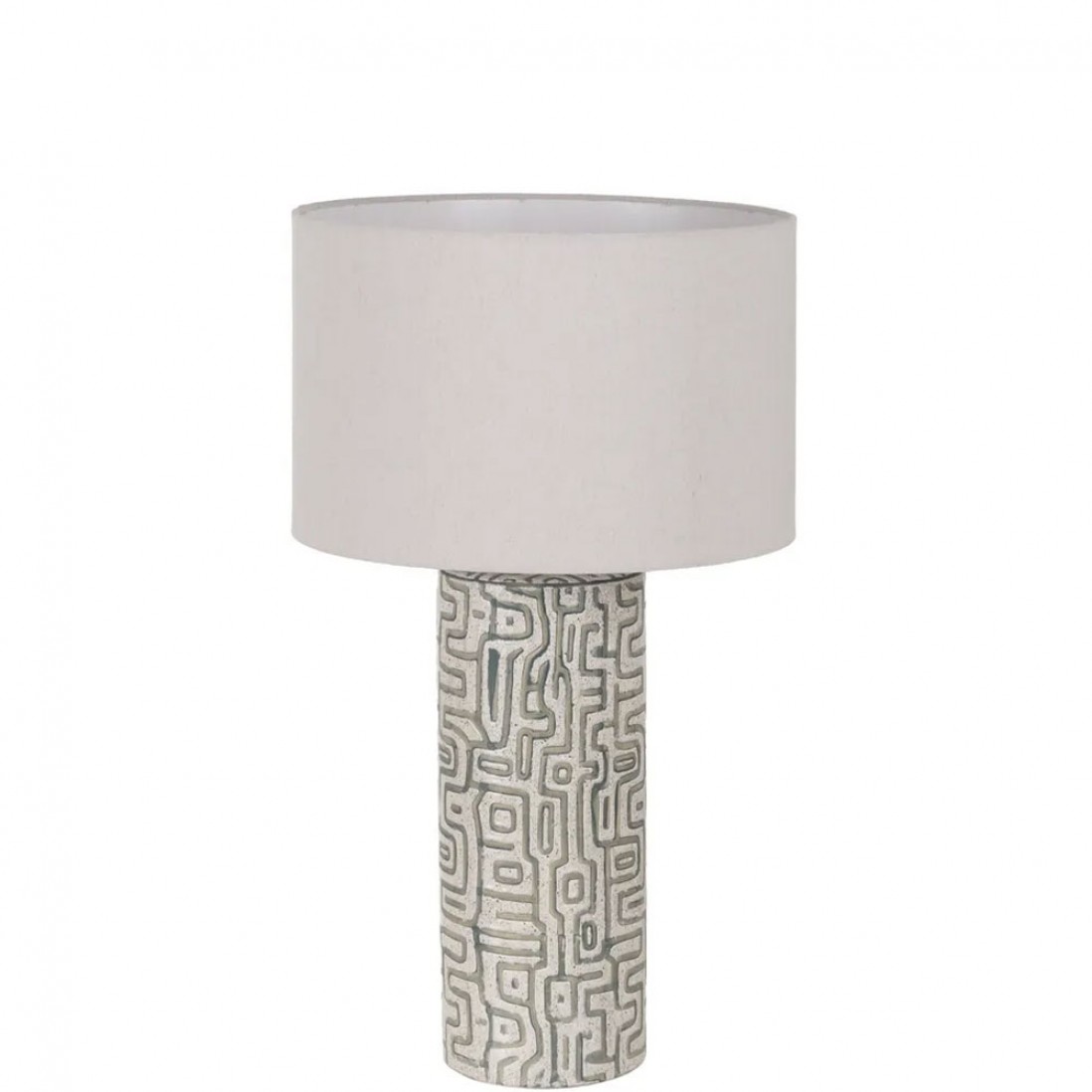 Candeeiro de Mesa de Cermica 083 Branco