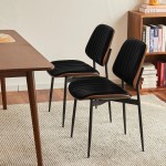 Silla de Comedor de Madera y Polipele Sevres Negro