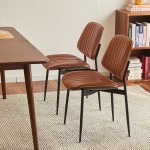 Silla de Comedor de Madera y Polipele Sevres Camel