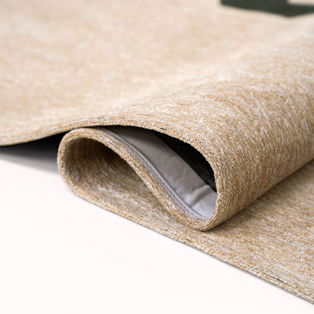 Abstract Area Rug Lace Chenille 9848 Green