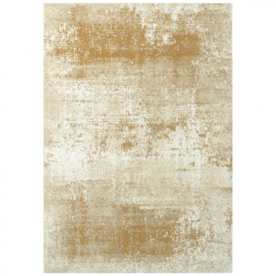 Abstract Area Rug Moon Chenille 9654 Yellow