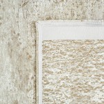 Abstract Area Rug Moon Chenille 9654 Yellow